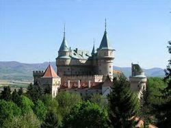 Bojnice Castle, the only one of its design in Central Europe.
