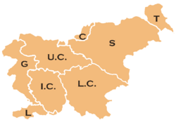 Slovenia is traditionally divided into eight regions.