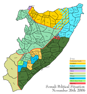 Political and Military Situation in and Around Somalia, November 26, 2006.