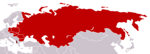 Map of Warsaw Pact member states.