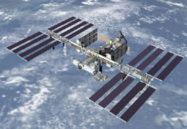 Computer-generated image of the completed International Space Station