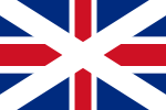 The Union Flag as commonly used in Scotland until 1707