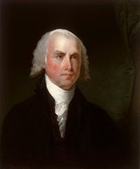 James Madison, "Father of the Constitution" and first author of the Bill of Rights.