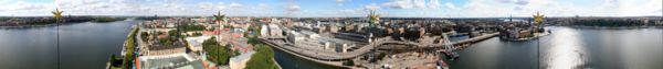 Stockholm panorama from the City Hall