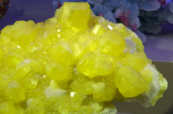 Sulfur crystal from Agrigento, Sicily, Italy 