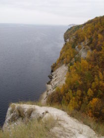 Owing to the Coriolis effect, the Volga has a rocky right bank.