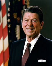 President Ronald Reagan, who pardoned Felt and Miller.