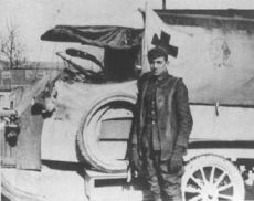 Disney as an ambulance driver during the war.