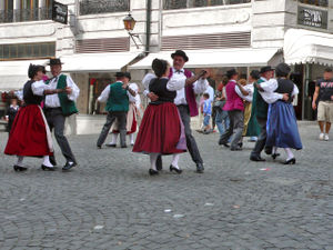 Folkloric dance demonstration in Lausanne