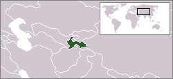 Location of Tajikistan