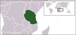 Location of Tanzania