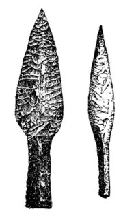 Paleolithic flint spear