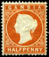 An 1880 stamp from Gambia.