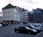 Goldman Sachs offices on the Fraumünsterplatz (the light-colored building at the left)