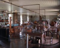 Edison's Menlo Park Laboratory, removed to Greenfield Village in Dearborn, MI.  (Note the organ against the back wall)