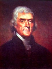 Portrait of Thomas Jefferson by Rembrandt Peale, 1800