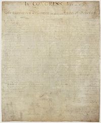 The Declaration of Independence incorporates concepts from Deism.