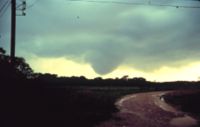 A funnel cloud near Ardmore, Oklahoma.
