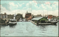 The Toronto Docks at the foot of Yonge Street in 1910.