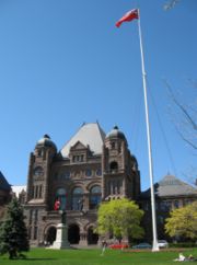  The Ontario Legislative Building is the standing symbol of Toronto being the seat of government in Ontario
