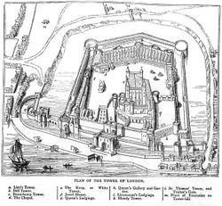 The Tower in 1597.