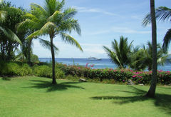 A noontime scene from the Philippines on a day when the sun is almost directly overhead.