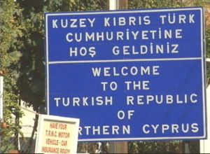 Northern Cyprus Border in Nicosia