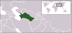 Location of Turkmenistan