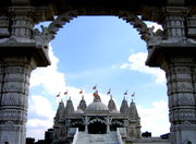 Hindu temple at Neasden is the largest temple of Hinduism in Europe.