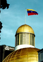 The National Assembly Building in downtown Caracas.