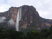 Angel Falls (Salto Ángel), the world's highest waterfall, in Canaima National Park.