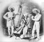 Venezuelan Joropo. Drawing by Eloy Palacios (1912).