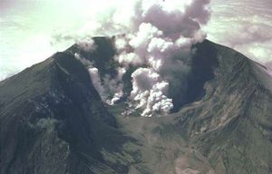 Mount St. Helens shortly after the eruption of May 18, 1980