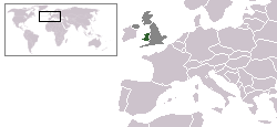 Location of Wales