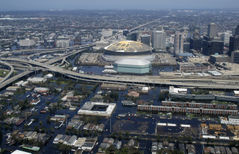 Badly Flooded New Orleans after Hurricane Katrina.