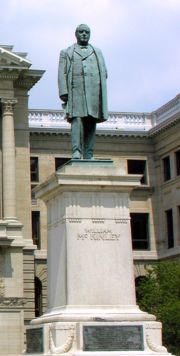 Statue of President McKinley at the Lucas County Courthouse in Toledo, Ohio.