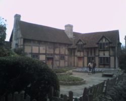 Shakespeare's House in Stratford-Upon-Avon. Now home of the Shakespeare's Birthplace Trust