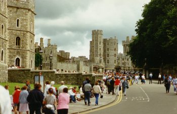 During the latter half of the 20th century Windsor castle became one of Britain's major tourist attractions