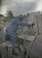 Haut-Rhin, France, 1917. A complete set of these images can be found at World War One Color Photos 