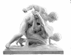 "The Wrestlers" -Pankratiasts- from Uffizi Gallery, Florence.