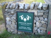 Yorkshire Dales National Park Entrance Sign