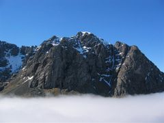 Carn Dearg and the north face in early April.