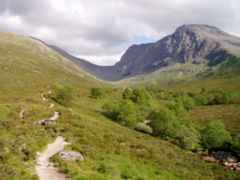 Path to the CIC Hut alongside the Allt a' Mhuilinn.