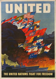 Wartime poster of the United Nations