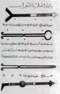 Illustration of medieval Muslim surgical instruments from physician Abu'l Qasim al-Zahrawi's 11th century medical encyclopedia: Kitab al-Tasrif.