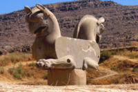 The Homa griffin was one of the symbols of the Persian Empire.