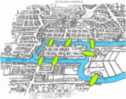The Seven Bridges of Königsberg is a famous problem in topology.