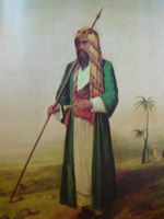 Burton in Arabic dress.