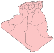 Location of Algiers within Algeria