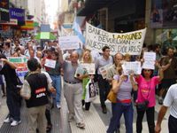 Protest against the corralito (2002)